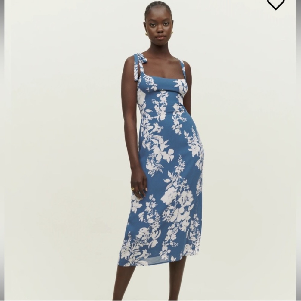 Reformation Bessy Georgette Dress Floral Size 2